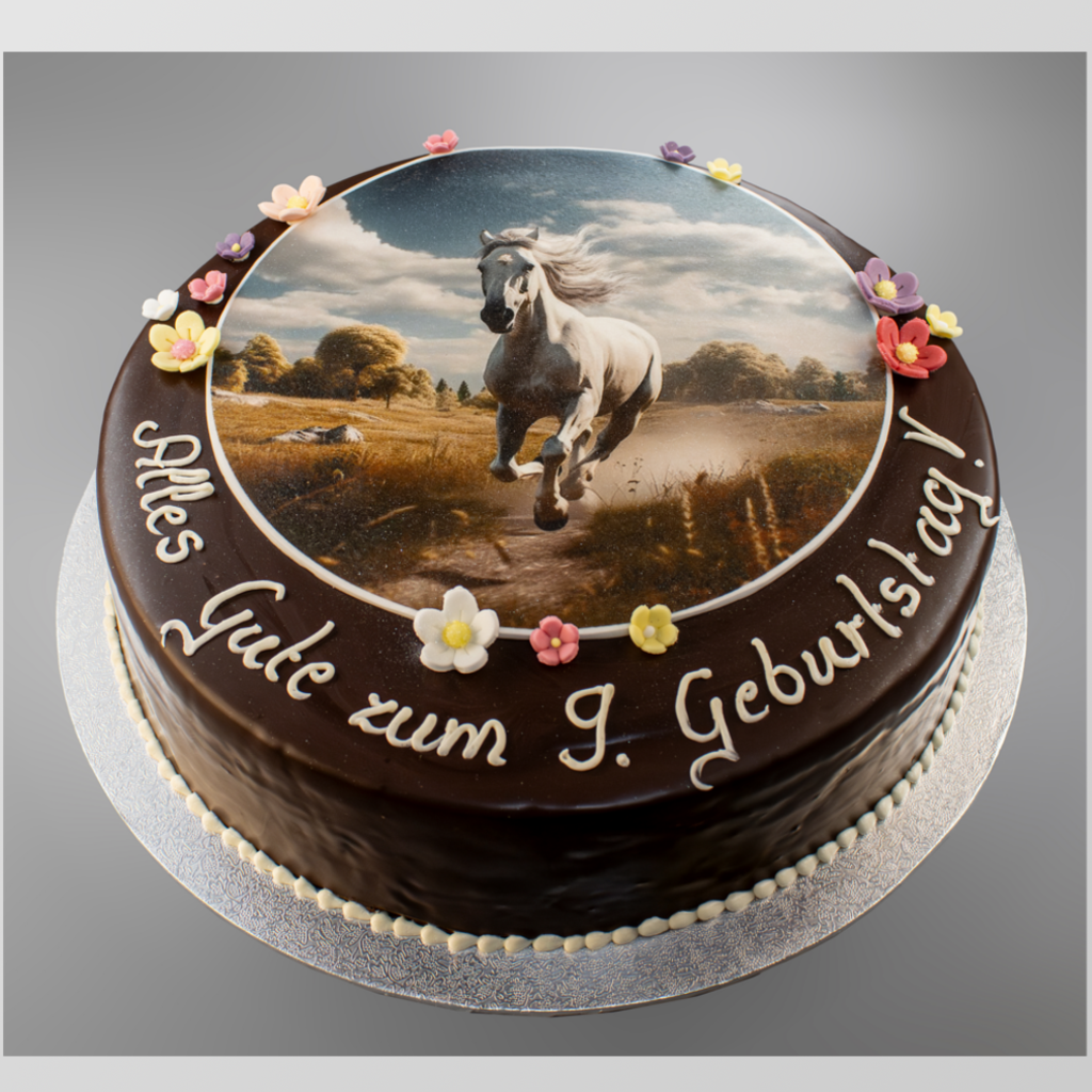 G75 Geburtstagstorte mit Fotodruck