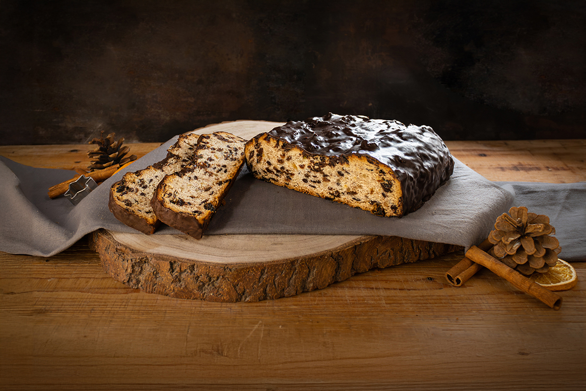 Schoko-Rosinenstollen