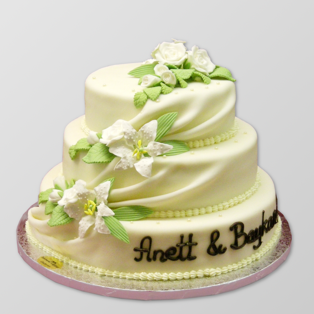 HA18 Hochzeits- Aufsatztorte in weiß