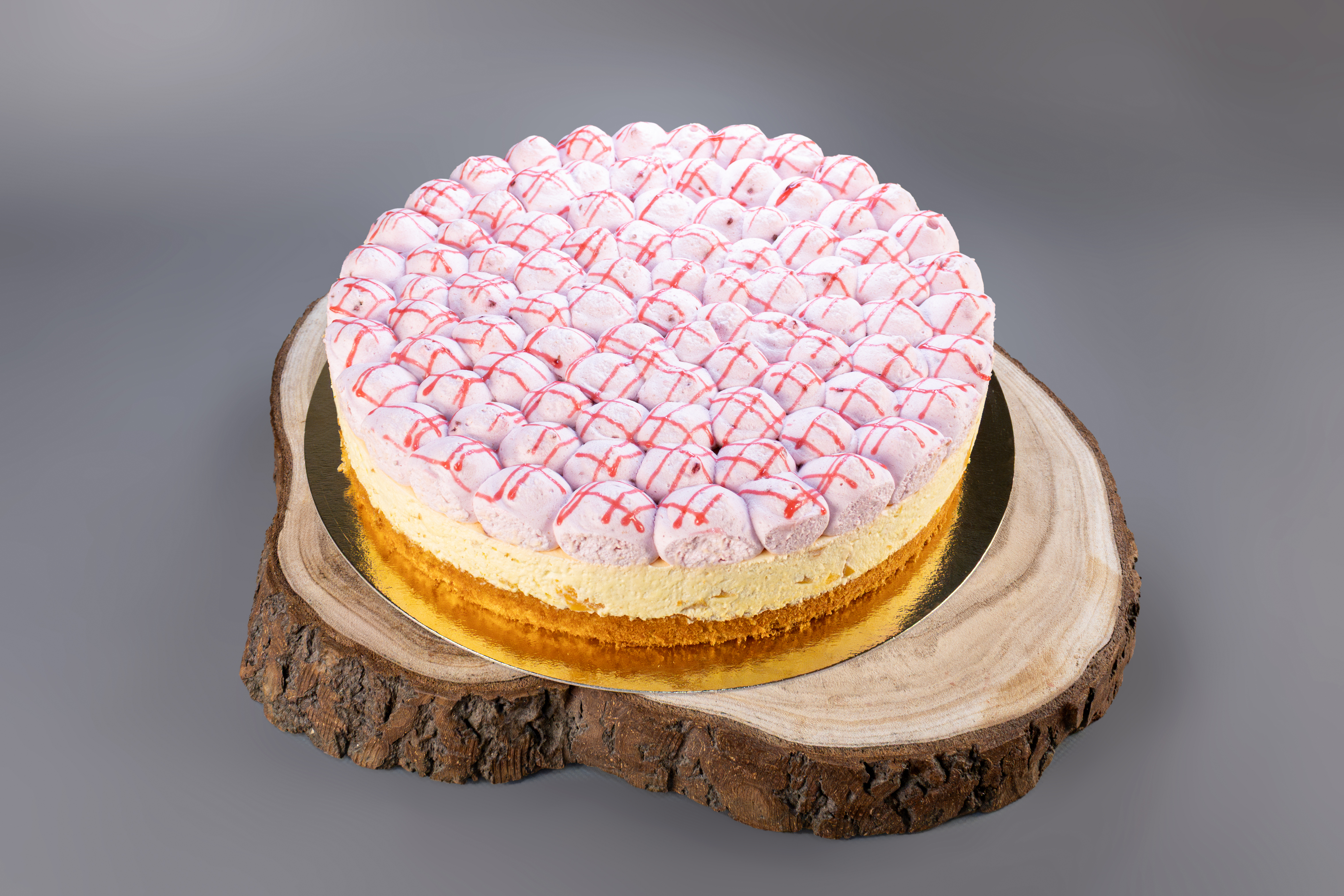 Pfirsich-Himbeer-Sahnetorte