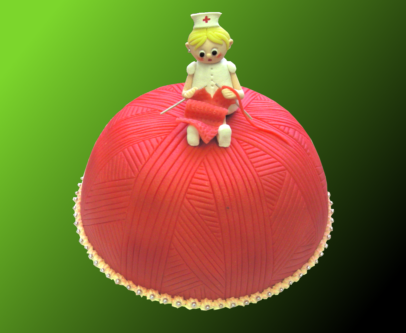 S42 Sondertorte "Strickende Krankenschwester"