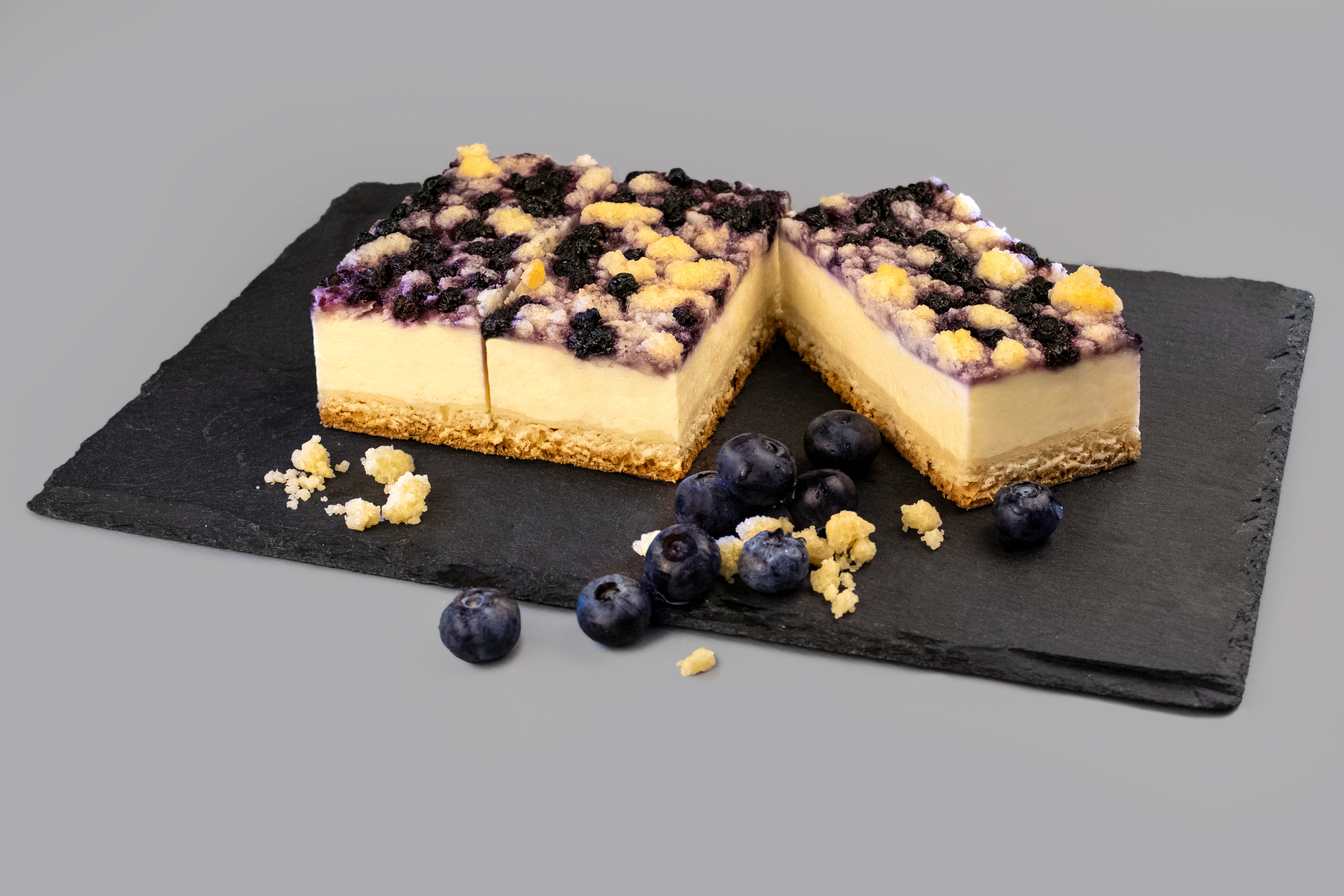 Quark-Heidelbeer-Kuchen