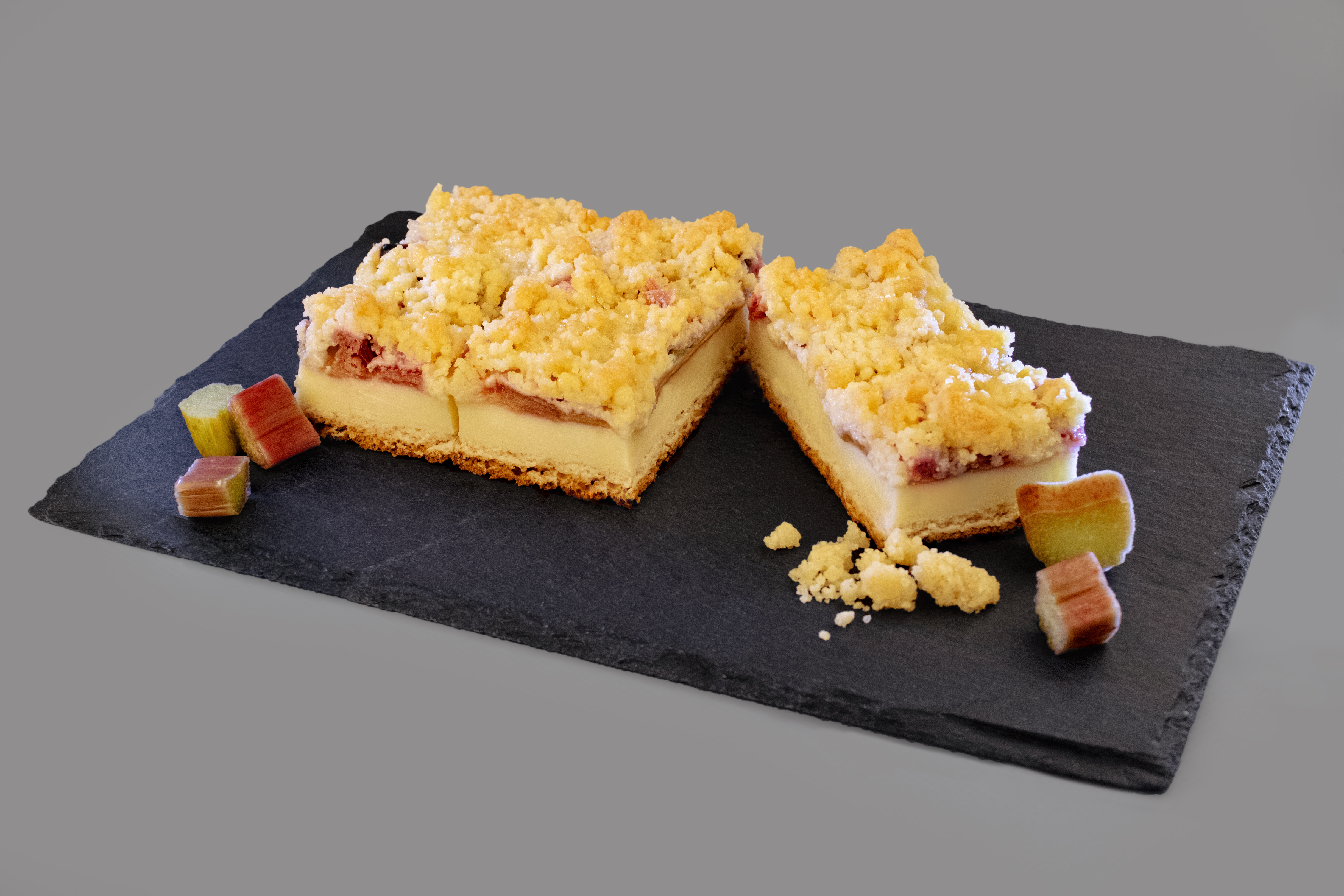 Rhabarberkuchen mit Streusel