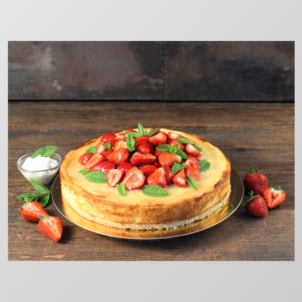 S100 Quarktorte mit Erdbeeren