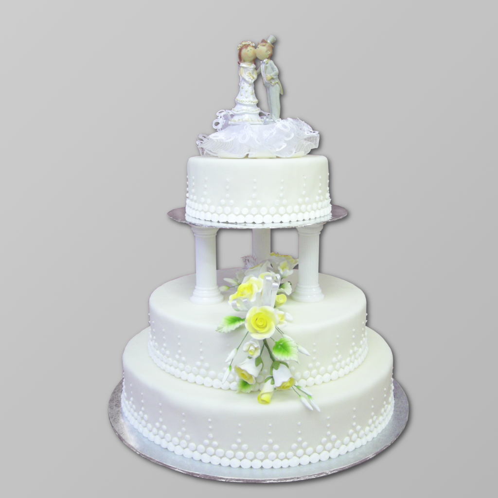 HAE1 Hochzeitstorte mit Säulen