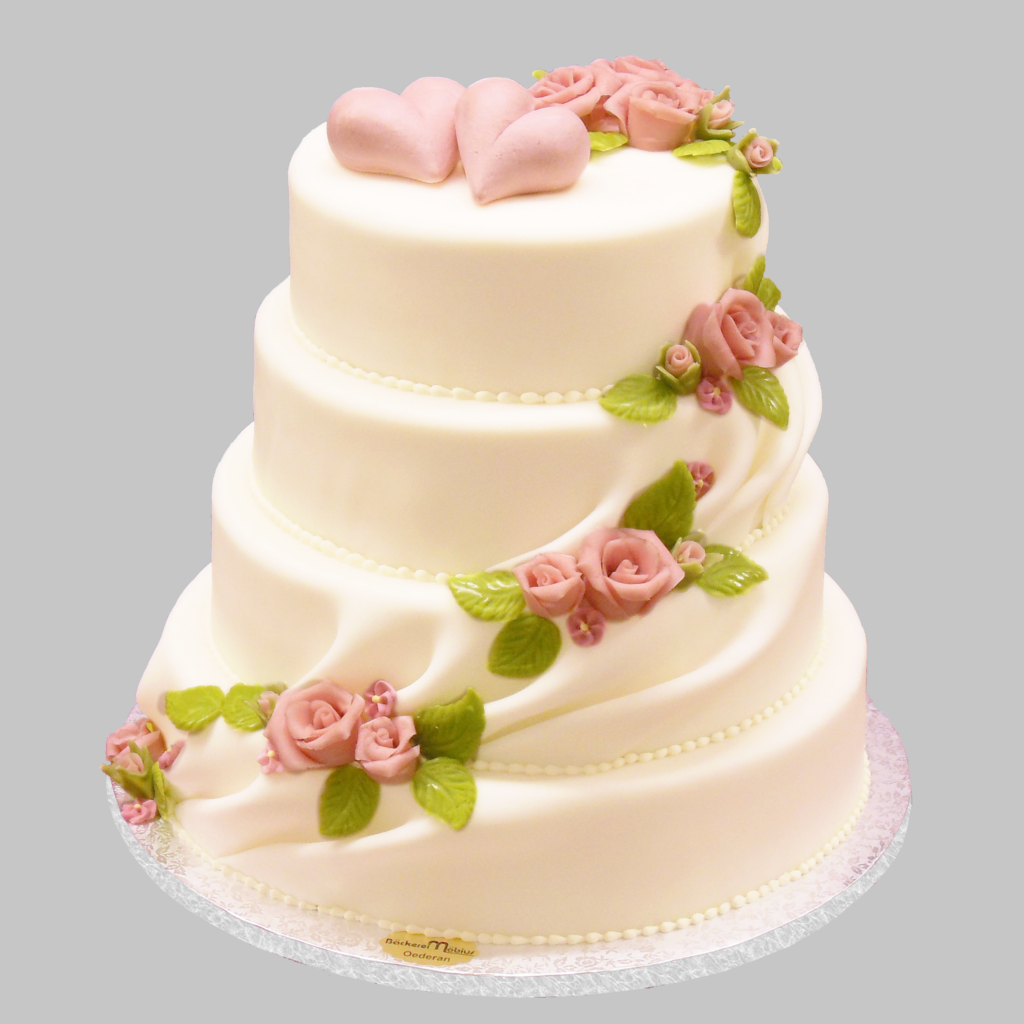 HA26 vierstöckige Hochzeits- Aufsatztorte