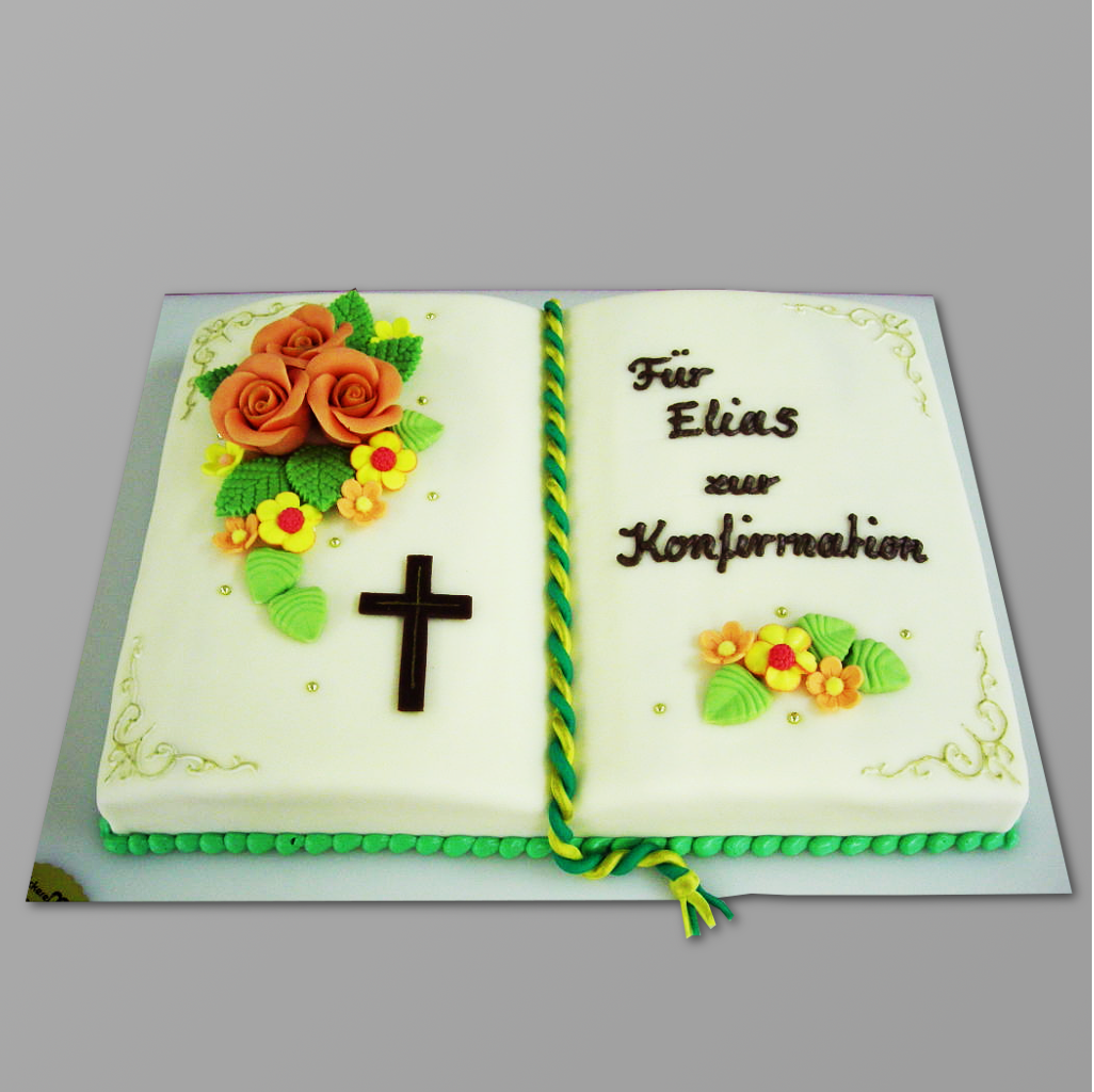 S45 Sondertorte zur Konfirmation "Buch"